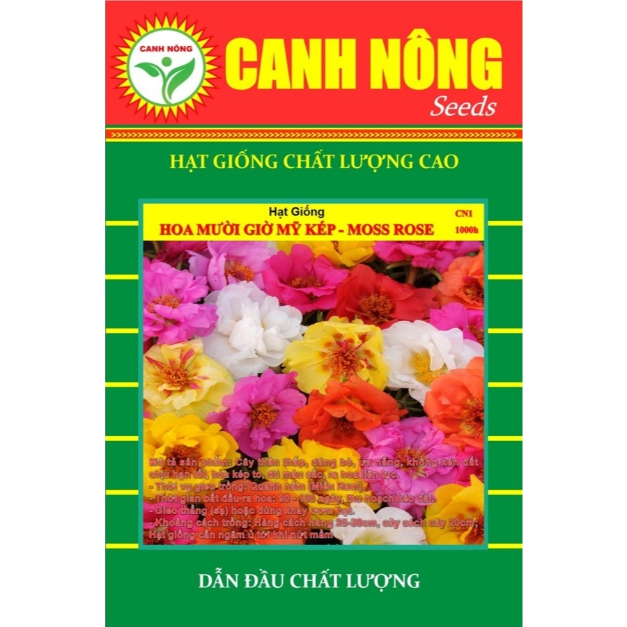Hạt giống Hoa Trồng Chậu, mùa vụ quanh năm, nhiều màu sắc, nhiều kích thước - Hạt giống CANH NÔNG