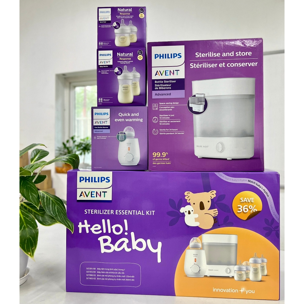 Ảnh Philips Avent Bộ sản phẩm tiệt trùng hâm sữa cao cấp Hello! Baby 4