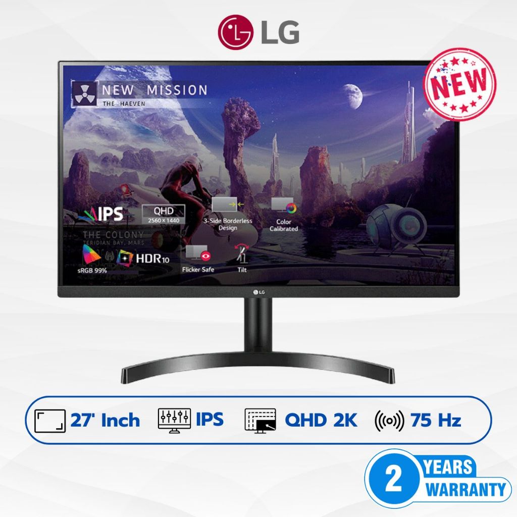 [FULL VAT] MÀN HÌNH LG 27QN600-B (27 INCH/2K/IPS/75HZ/5MS/350NITS/HDMI ...