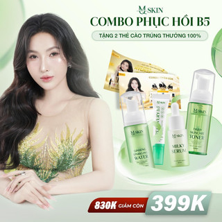 COMBO PHỤC HỒI B5 4 MÓN ( Kem dưỡng b5+ serrum dưỡng+ toner+nước tẩy trang)