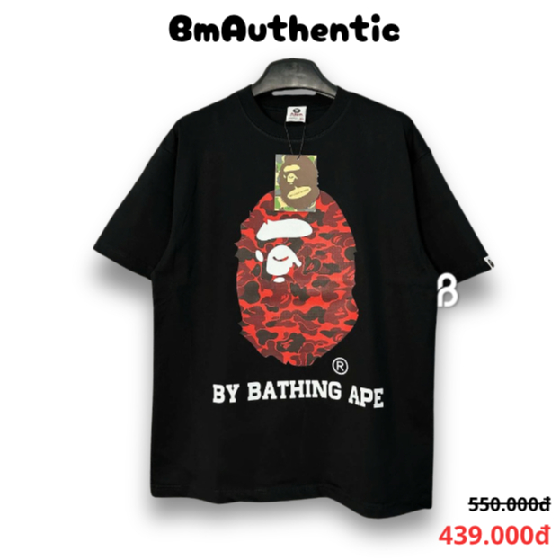 [HIGH QUALITY] Áo Thun BAPE Camo Đỏ Cotton Cao Cấp Form Rộng - BM ...