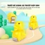 Đồ Chơi Cầu Trượt Vịt Vàng Leo Cầu Thang GutyKids Âm Thanh Vui Nhộn + Đèn Nháy Đẹp Mắt ( Bộ 3 Tầng 3 Vịt )