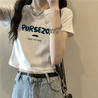Áo Croptop thun cotton local brand nữ  230gsm pusezo ngắn tay cổ tròn fom rộng [A242]