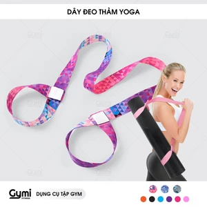 Dây Buộc Thảm Tập Yoga Đeo Vai Kết Hợp Dây Uốn Dẻo Cotton Co Giãn Yoga - Pilates - Gym - BuocTham
