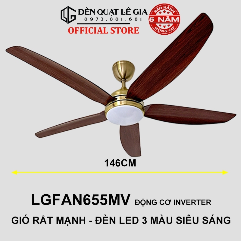 Ảnh SIÊU SALE Top 5 Quạt Trần Gió Mạnh 2024 | Quạt Trần Phù Hợp Trần Từ 2.5m đến 4m | Bảo Hành Đến 5 Năm 3