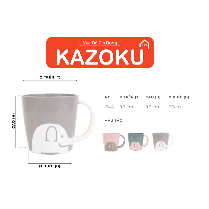 Cốc Uống Nước Voi Con, Cốc Chịu Nhiệt 20C-110C, Nhựa Chất Lượng Cao, Siêu Bền, Màu Hồng, Xám, Xanh, Rất Dễ Thương-[5597]