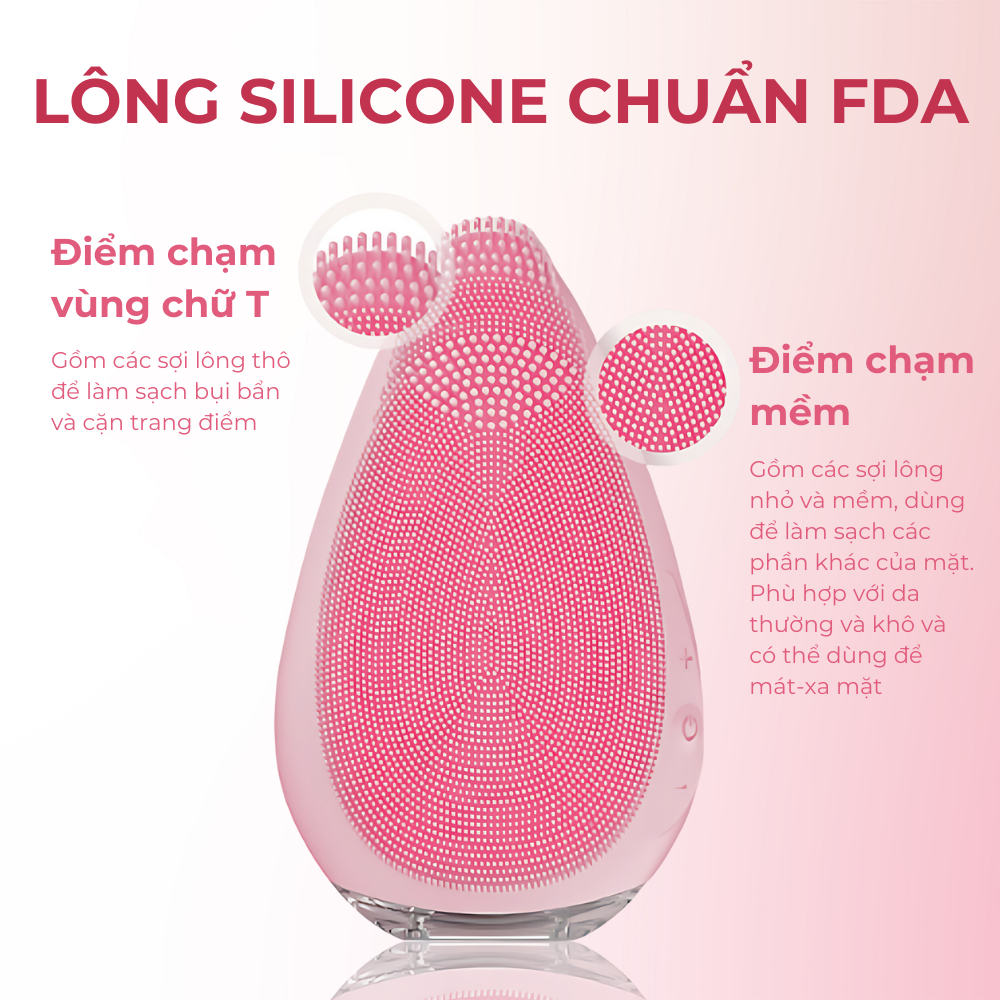 Ảnh Máy Rửa Mặt Emmié Premium Facial Cleansing Brush Sonic Extra - Đạt Chứng Nhận FDA 4