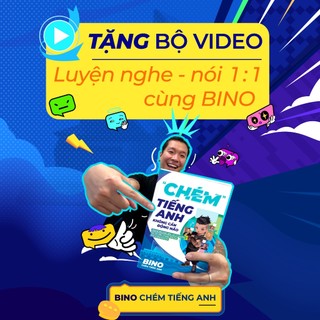 Sách - Chém Tiếng Anh Không Cần Động Não - Vũ Vi Bình  (Bino chém tiếng Anh)
