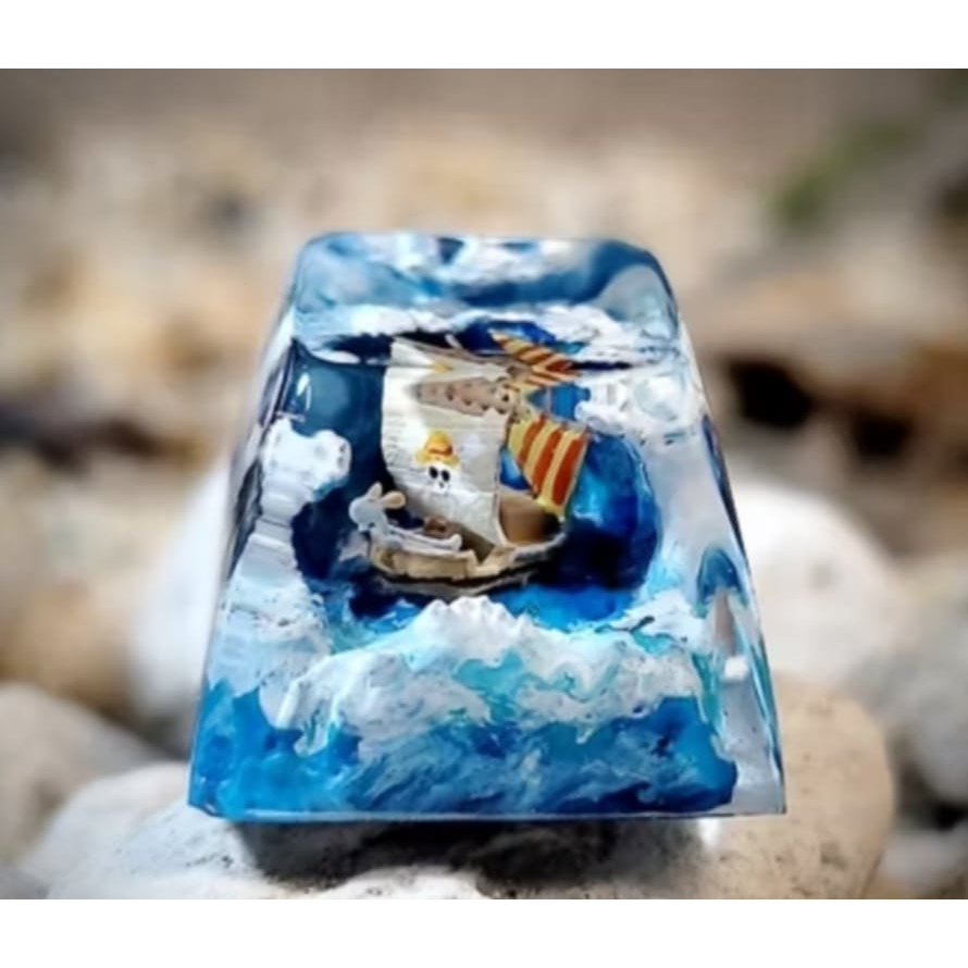 Going Merry keycap , One piece keycap nút bàn phím cơ thuyền cướp biển ...