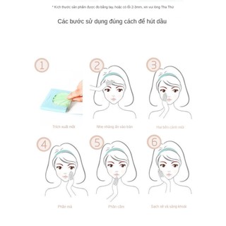 COMBO 500 Giấy Thấm Dầu Cho Da Mặt Gói 50 Tờ Siêu Dai Hương Thơm Tự Nhiên Nhẹ Nhàng Hút Sạch Dầu Thừa Trên Da 88835