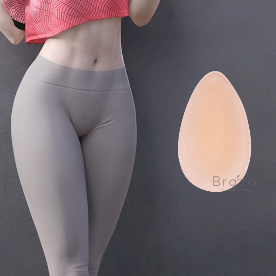 Miếng dán silicon che rãnh vùng kín chống lộ hàng khi mặc đồ bơi, bikini, legging tập gym 212