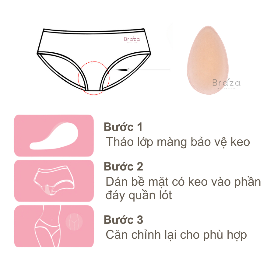Miếng dán silicon che rãnh vùng kín chống lộ hàng khi mặc đồ bơi, bikini, legging tập gym 212