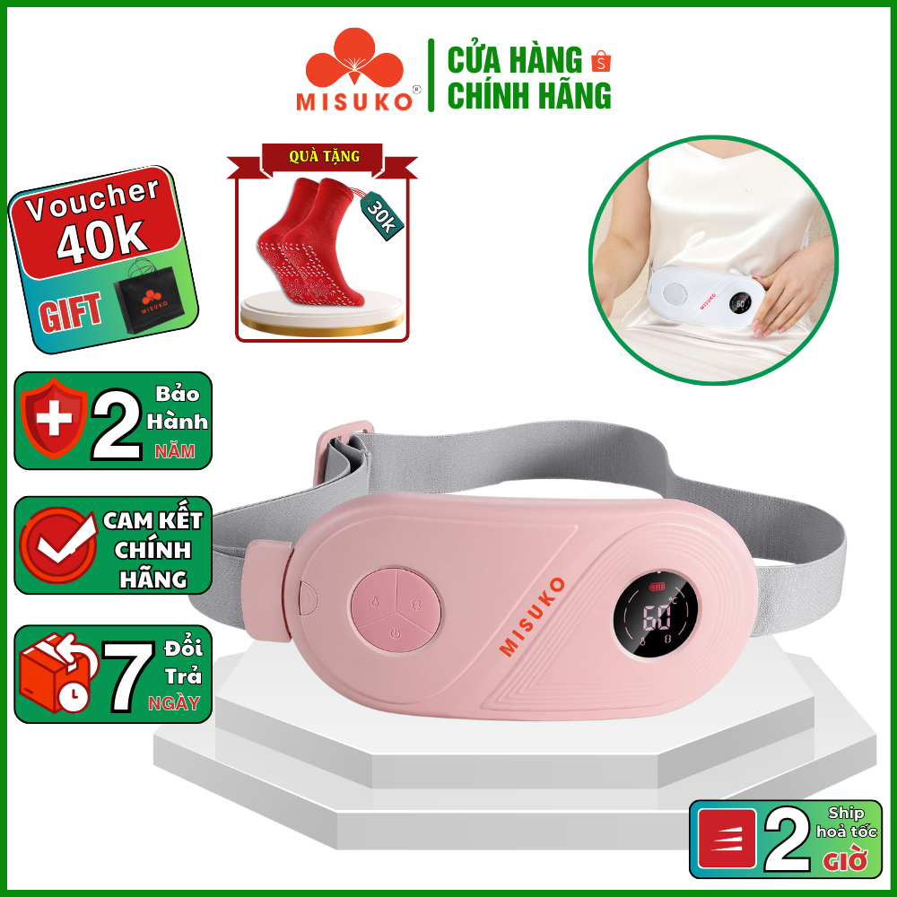 Máy massage MISUKO chườm nóng MH-8 dễ chịu 3 chế độ matxa túi khí ...