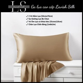[Trải Nghiệm]Áo Gối,Vỏ Gối Lụa Nằm Cao Cấp Mềm Mịn Sang Trọng LS Lavish Silk_Chọn Màu Theo Yêu Cầu
