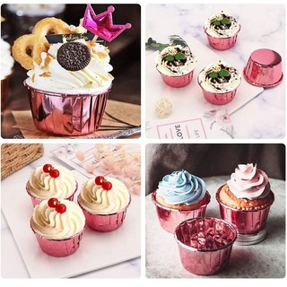 Set 50 Cốc Bánh Cupcake Khuôn Bánh Nướng Muffin Cup ,Ly Nướng Bánh Đặc Biệt Chịu Nhiệt Độ Cao Làm Bánh,Trang Trí Bánh