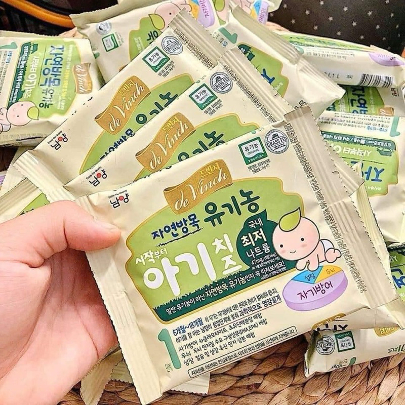 [Kèm gel lạnh trừ hỏa tốc] Phô mai tách muối hữu cơ Hàn Quốc cho bé 6m+ kèm đá khô