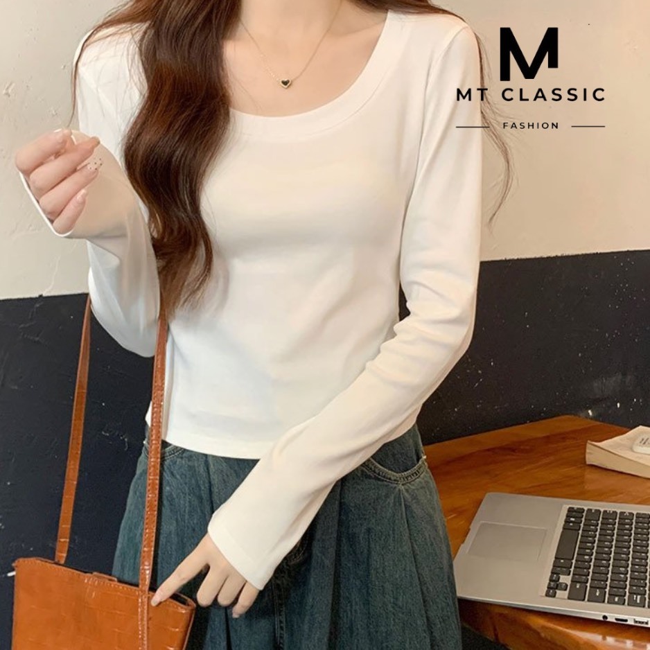 Áo thun tay dài, áo thun co gian 4 chiều chất mềm mịn, không xù lông - Mt classic