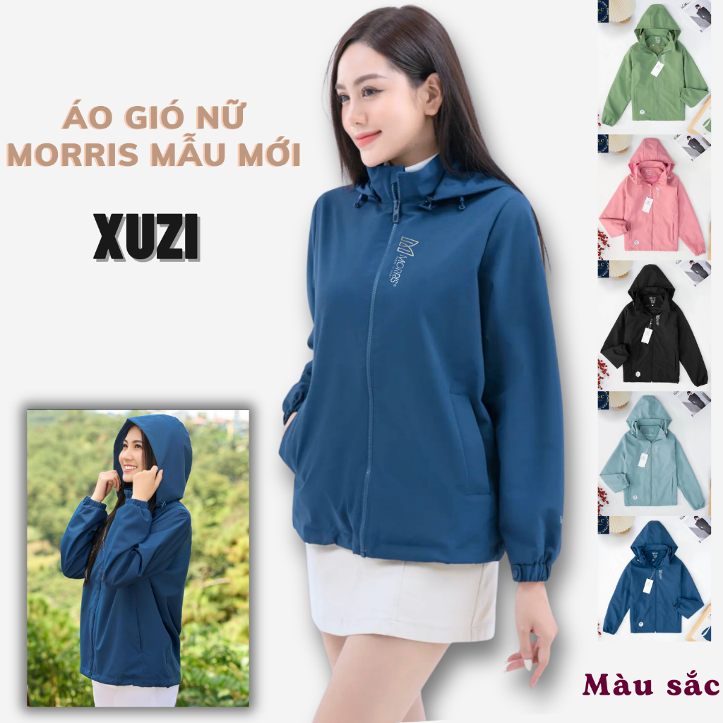 Áo khoác gió dù nữ moris áo khoác ngoài lót lưới 2 lớp vải gió tráng bạc kháng nước giữ ấm cơ thể mẫu mới thu đông XUZI