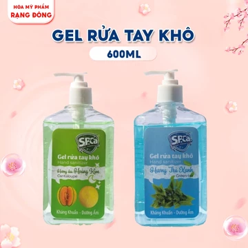 Gel Rửa Tay Khô SPCA 600ml Hương Dưa Lưới - Nước Rửa Tay Khô Sát Khuẩn Bảo Vệ Da Tay Chính Hãng