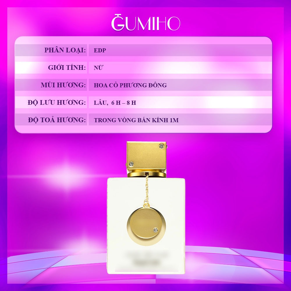 Nước Hoa Nữ Club De Nuit White Imperiale EDP Thơm Bản Clone Hoàn Hảo Của  ᴅᴇ.ɪɪɴᴀ Exclusif - GumihoPerfume | BigBuy360 - bigbuy360.vn