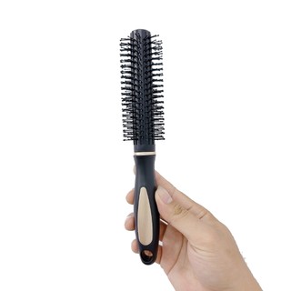 Lược tròn tạo phồng tóc chuôi vàng - Lược sấy uốn tóc