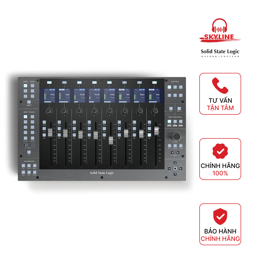 [CHÍNH HÃNG] Bàn trộn âm Solid State Logic UF8 - Mixer SSL UF8 ...