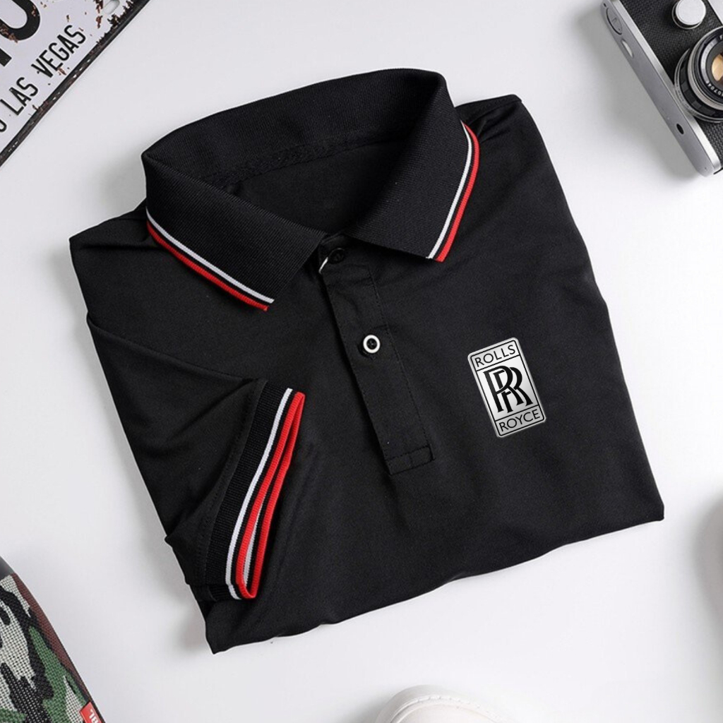 Áo thun polo hãng xe rolls royce áo phông có cổ bẻ ngắn tay vải polyester mềm mịn thời trang thanh lịch cao cấp nhà XUZI