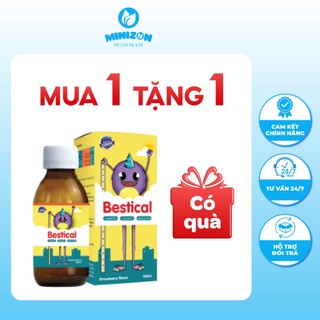 [MUA 1 TẶNG 1 QUÀ] Bestical canxi sinh học thêm D3 K2 cho bé hấp thụ canxi tốt hơn lọ 120ml