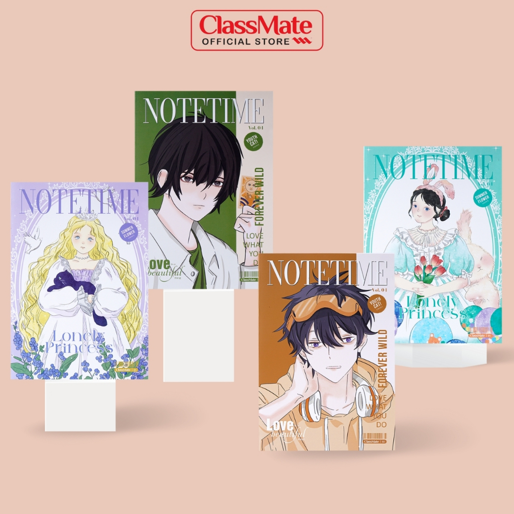 Quyển Vở Kẻ Ngang B5 Classmate Vở Viết 80 Trang Tập Sinh Viên 60gsm Tập Vở Notetime Bìa Chống Nước Ghi Chép NB5-80-0104