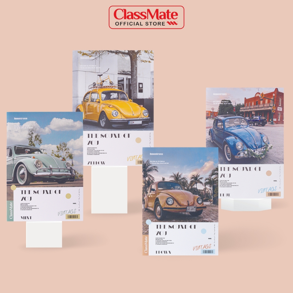 Vở Kẻ Ngang B5 80 Trang Classmate Tập Vở Vintage 70gsm Bìa Chống Nước, Quyển Vở Ghi Chép Cho Học Sinh NB5-08-0306