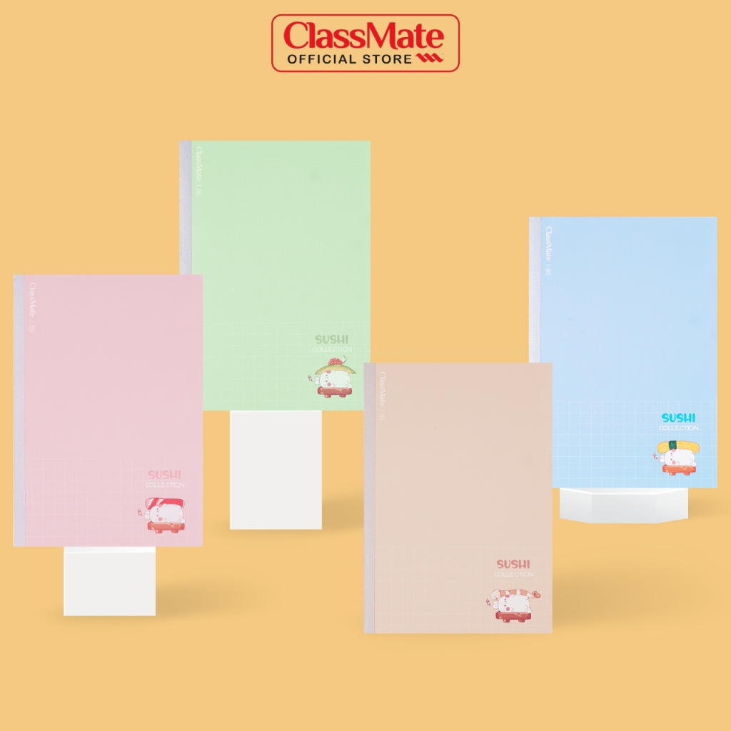 Vở Caro Classmate Vở Ô Vuông Caro 6x6mm 100 Trang, 80gsm Vở May Gáy B5 Bìa Rabbit Chống Nước Học Tiếng Trung NB5-10-0508
