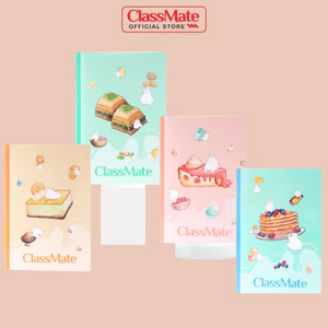 Vở Kẻ Ngang ClassMate Vở B5 Tập Học Sinh 80 Trang Bìa Nhựa Mềm In Hình Bánh Ngọt Sắc Nét Vở Viết 70gsm NB5-08-0801