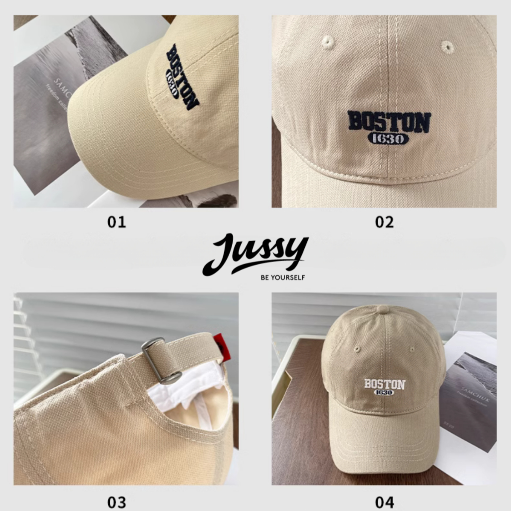 [Choice] Mũ lưỡi trai bóng chày 1630 Boston jussy Official Mũ Nón kiểu dáng thông thường dành cho nữ LFA09617