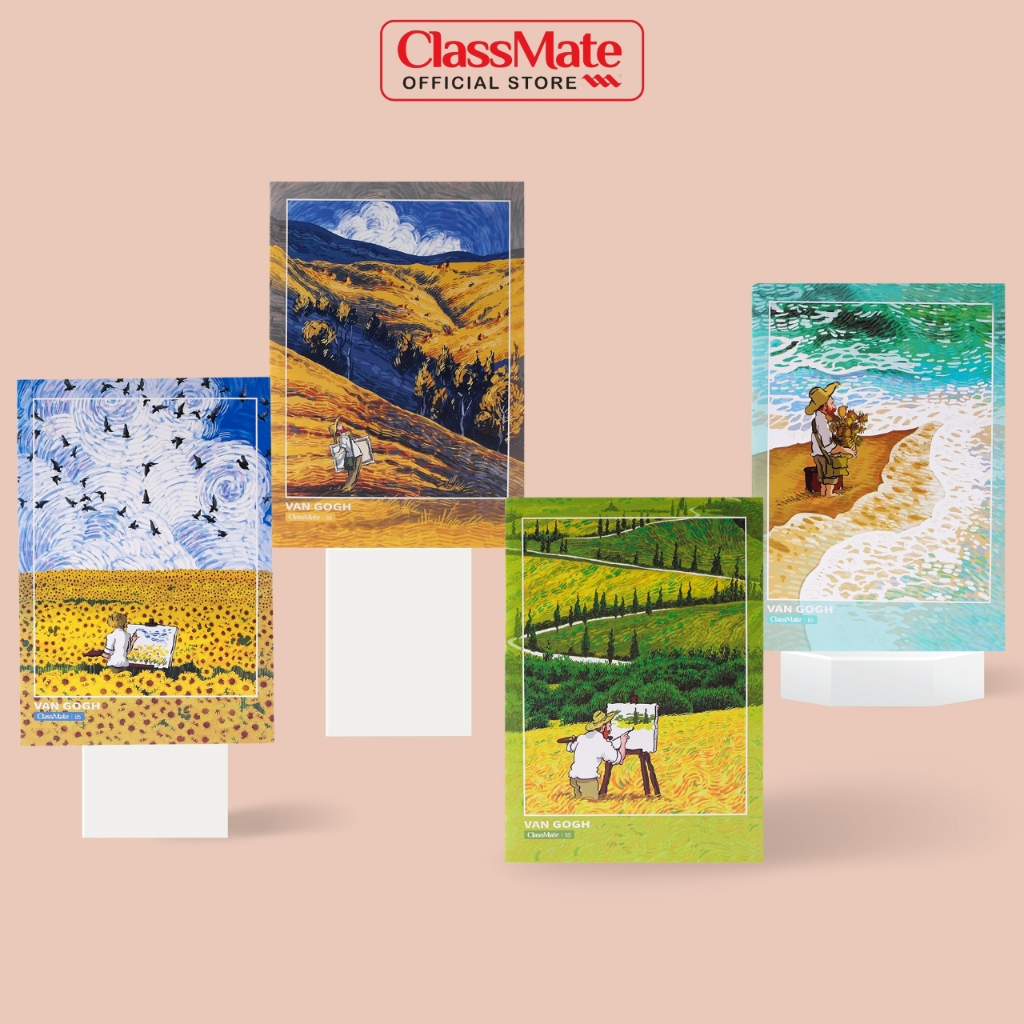 Vở Kẻ Ngang B5 Classmate Tập Sinh Viên Van Gogh 80 Trang, 70gsm Vở Viết Bài, Ghi Chép Cho Học Sinh Sinh Viên NB5-08-0301
