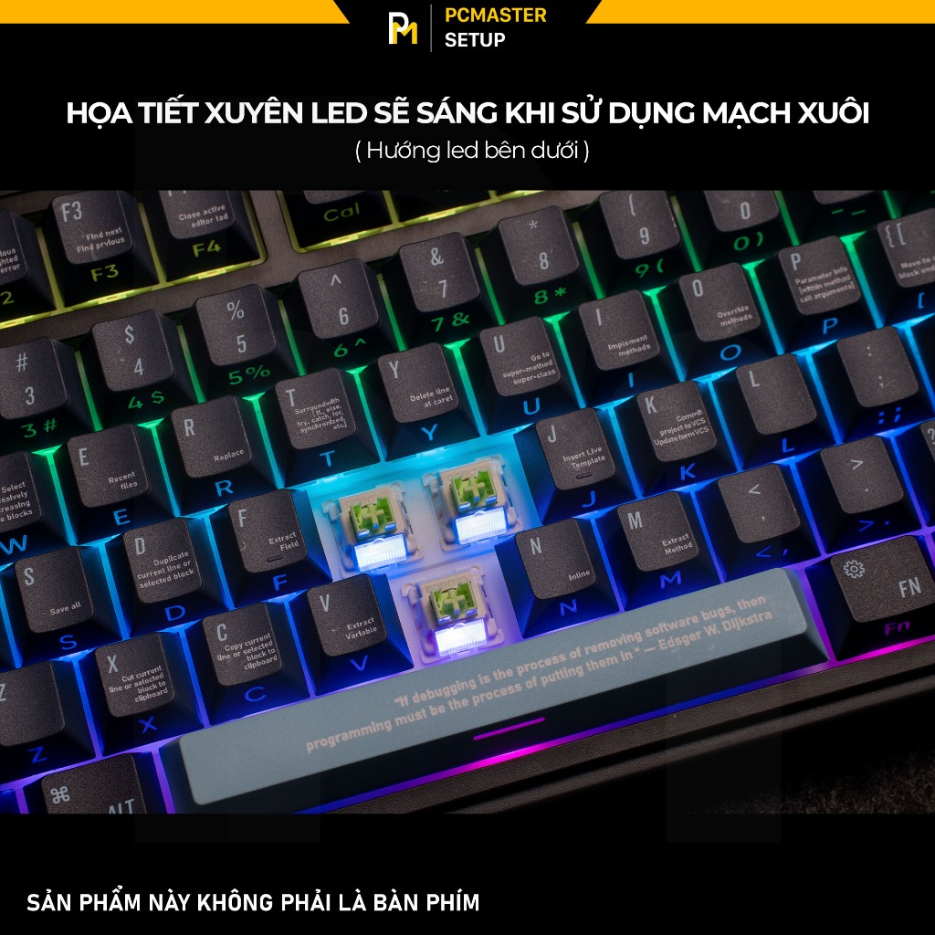 Keycap pbt lập trình viên code 404 Programmer chất liệu nhựa pbt cherry profile | BigBuy360 - bigbuy360.vn