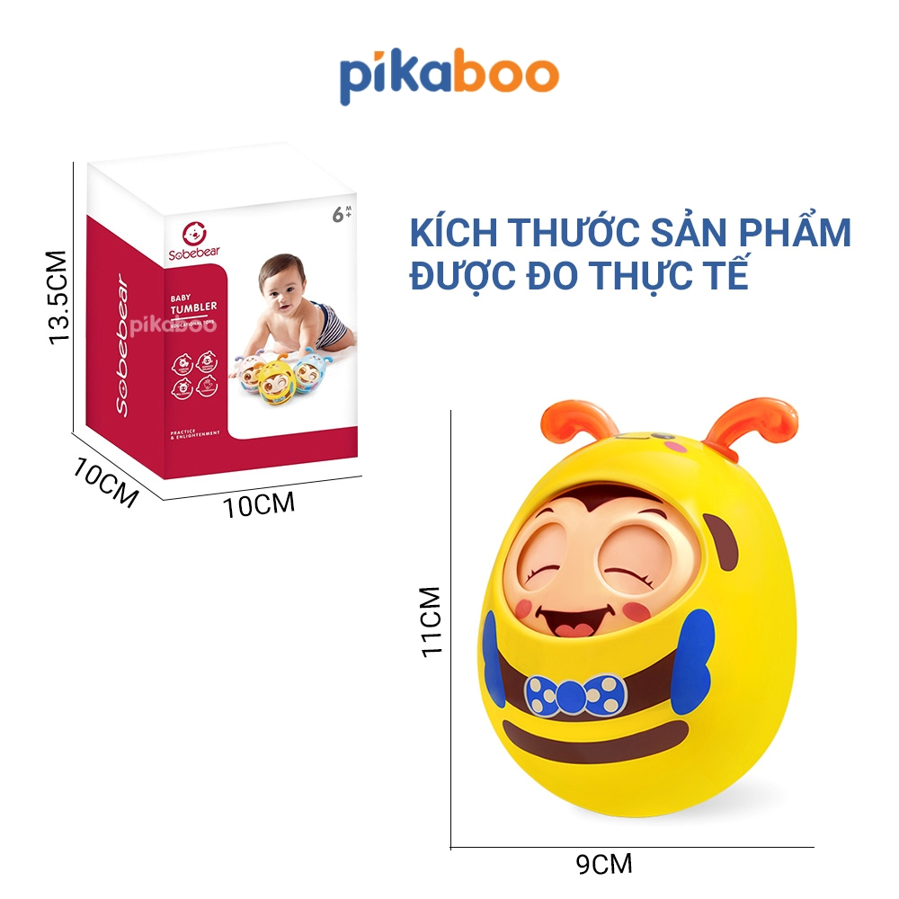 Ảnh Đồ chơi lật đật con vật Pikaboo và âm thanh vui nhộn, chất liệu an toàn cho bé 4