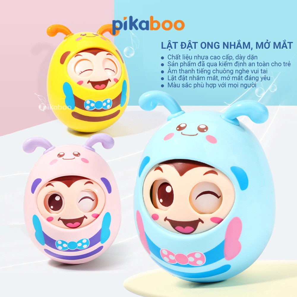 Ảnh Đồ chơi lật đật con vật Pikaboo và âm thanh vui nhộn, chất liệu an toàn cho bé 2
