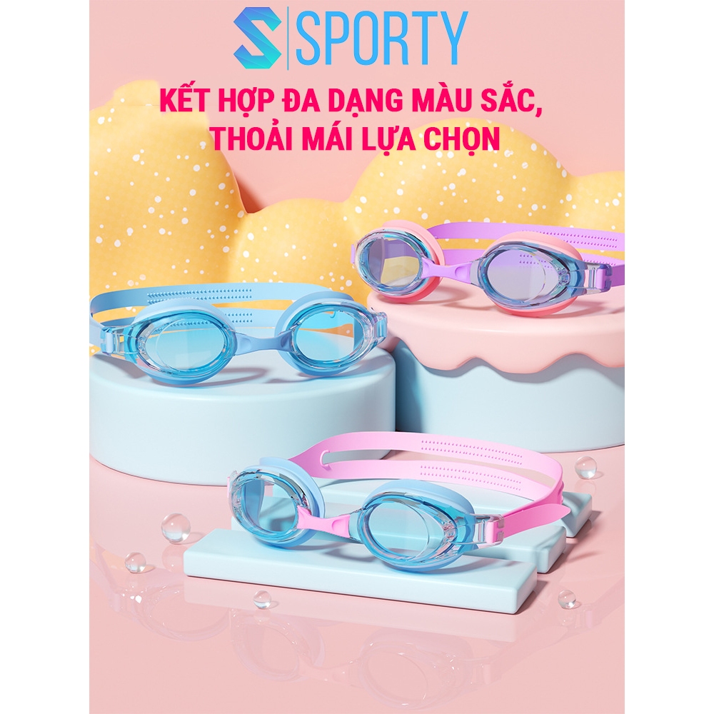 Kính bơi cho bé từ 3 tuổi SPORTY 366 ngắn nước, hạn chế sương mờ, bảo vệ mắt tuyệt đối