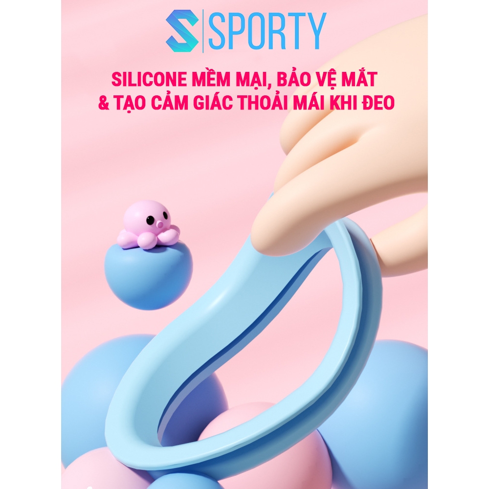 Kính bơi cho bé từ 3 tuổi SPORTY 366 ngắn nước, hạn chế sương mờ, bảo vệ mắt tuyệt đối