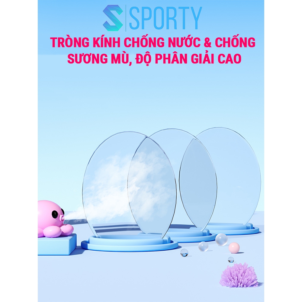 Kính bơi cho bé từ 3 tuổi SPORTY 366 ngắn nước, hạn chế sương mờ, bảo vệ mắt tuyệt đối
