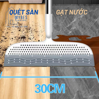 Chổi quét, gạt nước sàn nhà đa năng, bàn gạt vệ sinh kính dài từ 1m đến 1m35 cán thép inox chống gỉ, lưỡi chổi silicon