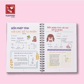 Sổ Giấy Lò Xo Take Note Toán 4 TUANVIET BOOKS cỡ A5 (Phiên Bản Mới Nhất) - Nhà Xuất bản Hà Nội