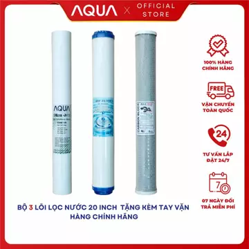Lõi Lọc Nước 123 20 inch - Lõi Lọc Thô 123 Đầu Nguồn Dùng Cho Cốc Lọc 20 inch