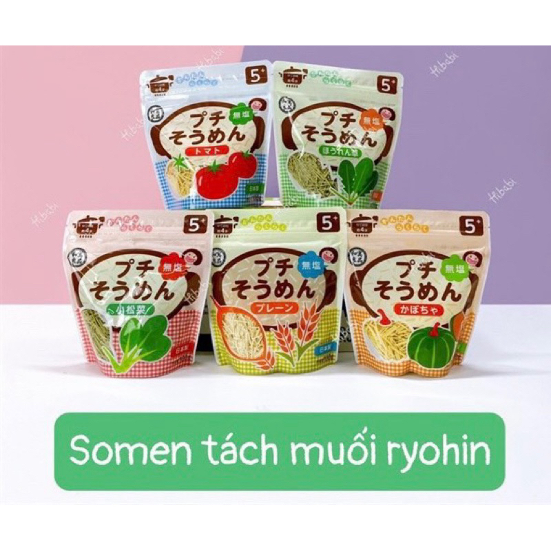 Mì Ăn Dặm Somen Cắt Vụn Wagu Ryohin Nhật Bản  Dành Cho Bé Từ 5 Tháng Tuổi gói 100gtibongstore