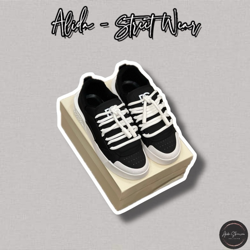 ⚡️[Hight Quality] Giày Nam Nữ Do1c1 Sneakers Portofino - Họa Tiết Logo Đen Họa Trắng  Dây To Cao Cấp - Full Box Qccc