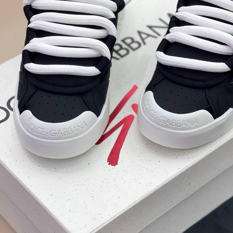 ⚡️[Hight Quality] Giày Nam Nữ Do1c1 Sneakers Portofino - Họa Tiết Logo Đen Họa Trắng  Dây To Cao Cấp - Full Box Qccc