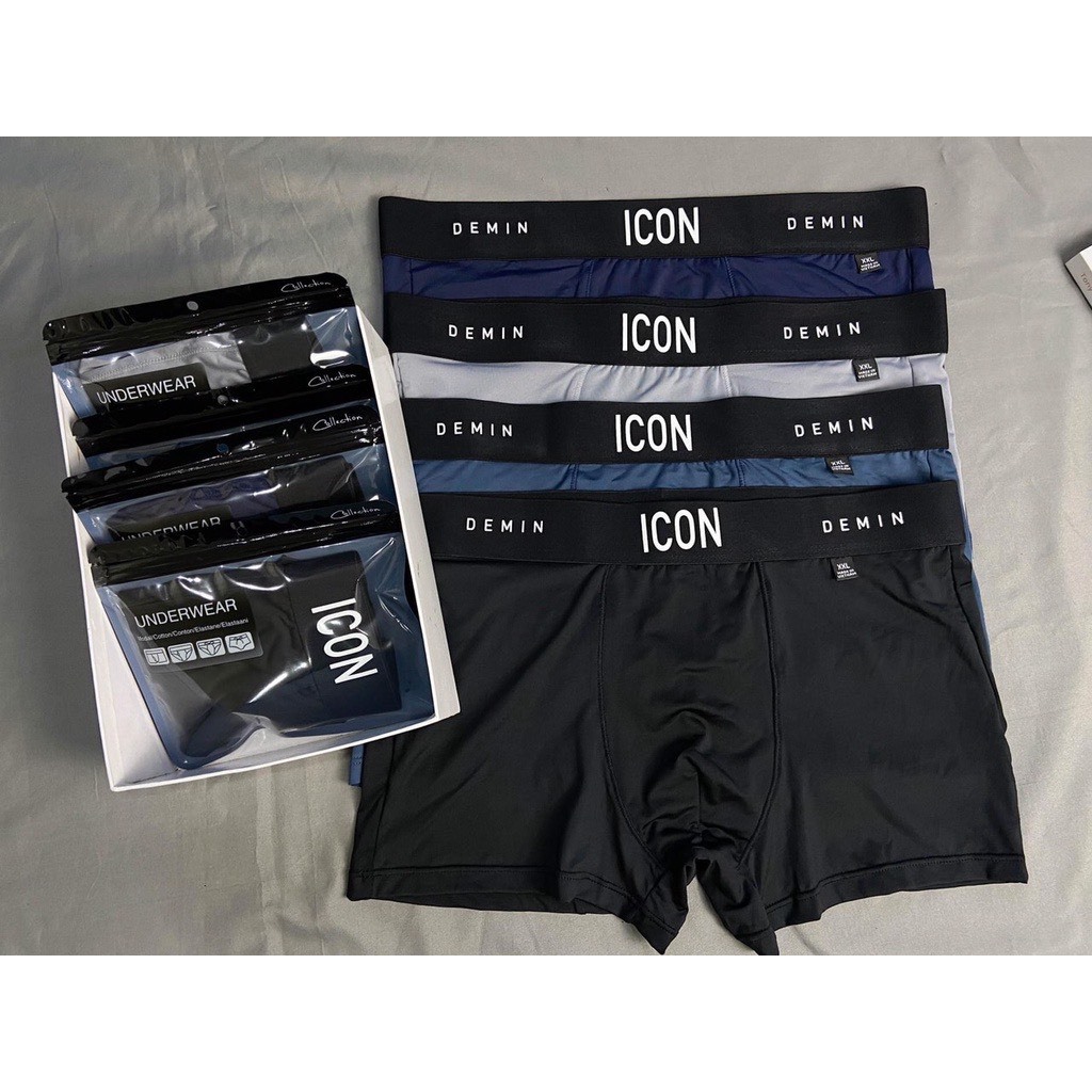 Combo 3,4,5 Quần Sịp Đùi ICON, Quần lót nam co dãn kháng khuẩn