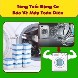 Viên tẩy vệ sinh lồng máy giặt,Viên tẩy cặn bẩn-Diệt khuẩn lồng máy giặt