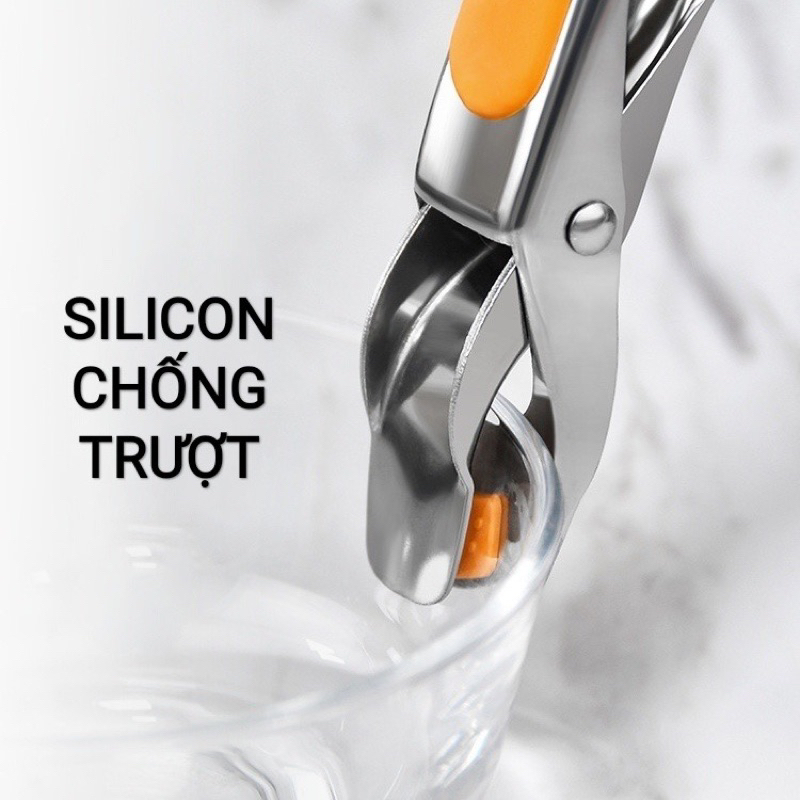 Kẹp gắp đổ nóng inox - gắp chén đĩa chịu nhiệt cao - kẹp chống bỏng tay khi bưng đồ (Tuyển   )