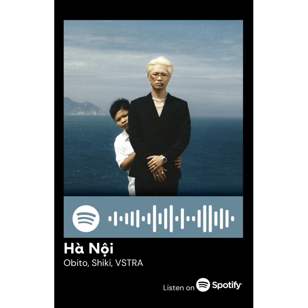 [Vui lòng đặt từ 2c]Thẻ Spotify ca sĩ Obito (có thể quét được mã)